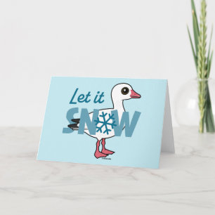 Lass es schneit! feiertagskarte