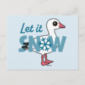 Lass es schneit! feiertagspostkarte (Vorderseite)