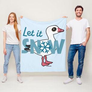 Lass es schneit! fleecedecke