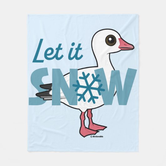 Lass es schneit! fleecedecke (Vorderseite)