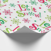 "Lass es schneit!" Geschenkpapier (Ecke)