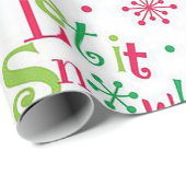 "Lass es schneit!" Geschenkpapier (Rolleneckpunkt)
