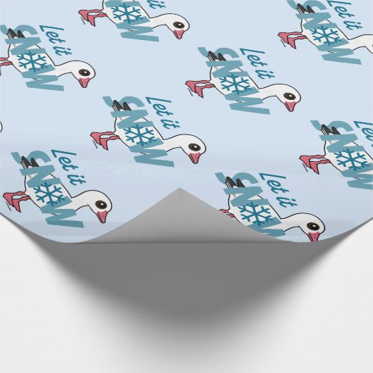 Lass es schneit! geschenkpapier (Ecke)