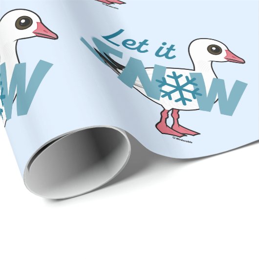 Lass es schneit! geschenkpapier (Rolleneckpunkt)