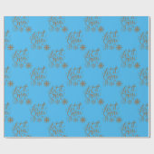 "Lass es schneit!" Geschenkpapier (Flach)