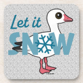 Lass es schneit! getränkeuntersetzer (Vorderseite)