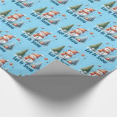 Lass es schneit, Holiday Snowman Geschenkpapier (Ecke)