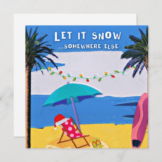 Lass es schneit... irgendwo anders. (Vorne/Hinten)