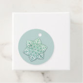 Lass es schneit! Iridescent Winter Green Snowflake Geschenkanhänger (Beispiel)