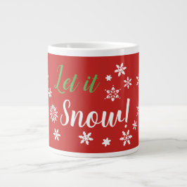 Lass es schneit! Jumbo-Tasse