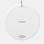 Lass es schneit! keramik ornament (Hinten)