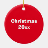 Lass es schneit! keramik ornament (Hinten)