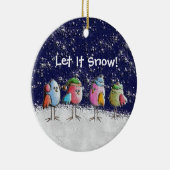 Lass es schneit! keramik ornament (Rechts)