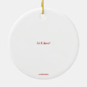 Lass es schneit! Keramik Ornament (Hinten)