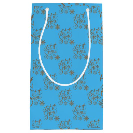 "Lass es schneit!" Kleine Geschenktüte (Vorderseite)