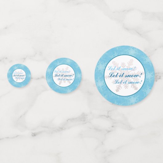 Lass es schneit! konfetti (Vorderseiten)