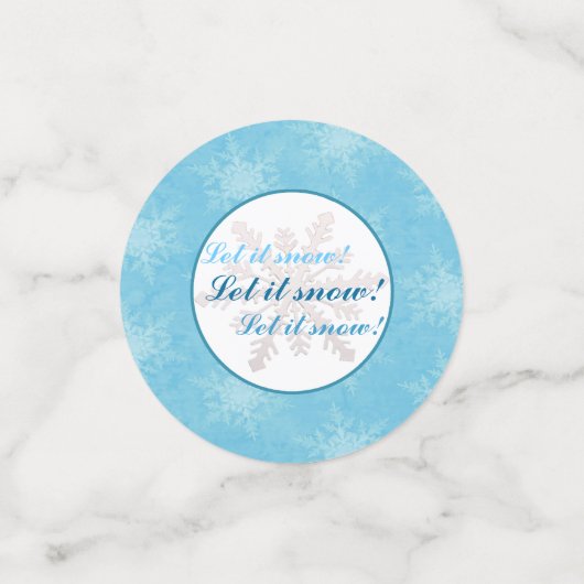 Lass es schneit! konfetti (Klein Vorderseite)