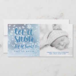 Lass es schneit, lass es schnee, lass es schnee! feiertagskarte