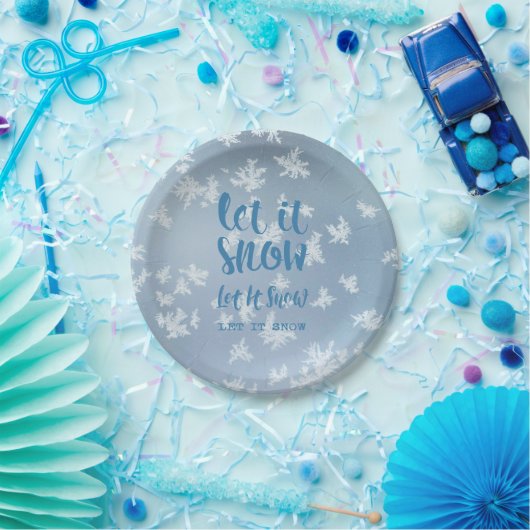 Lass es schneit, lass es schnee, lass es schnee! pappteller (Party)