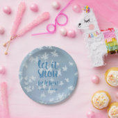 Lass es schneit, lass es schnee, lass es schnee! pappteller (Party)