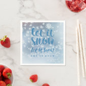 Lass es schneit, lass es schnee, lass es schnee! serviette (Beispiel)
