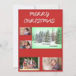 Lass es schneit! Lass es schneit! Feiertagskarte