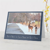 Lass es schneit! -Leer Karte (Gelbe Blume)