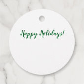 Lass es schneit, Mann! Geschenkanhänger (Rückseite)