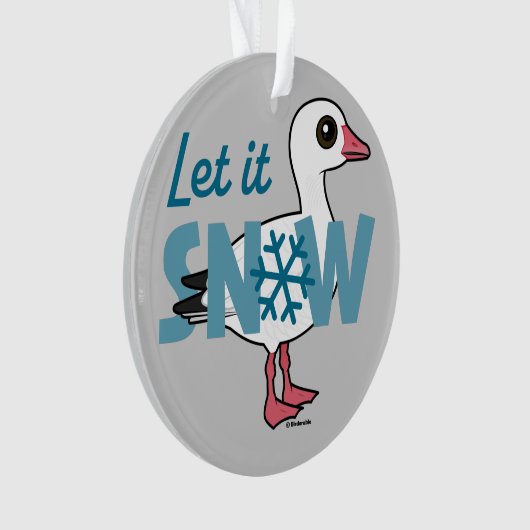 Lass es schneit! ornament (Vorderseite)