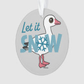 Lass es schneit! ornament (Vorderseite)