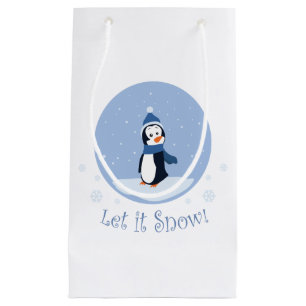 Lass es schneit! (Pinguin) Kleine Geschenktüte
