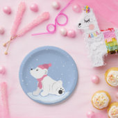 Lass es schneit! (Polar Bear Cub) Pappteller (Party)