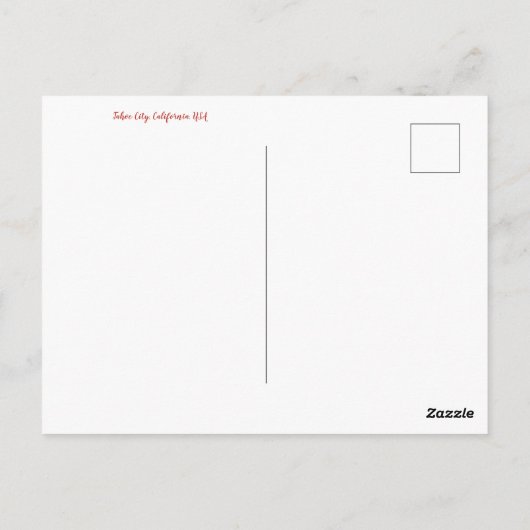 Lass es schneit! postkarte (Rückseite)