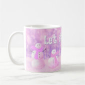 Lass es schneit! Snowman Holiday Kaffeetasse (Links)