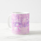 Lass es schneit! Snowman Kaffeetasse (Vorderseite Links)