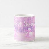 Lass es schneit! Snowman Kaffeetasse (Mittel)
