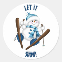 Lass es schneit! Snowman Skier