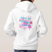 Lass es schneit! Sonst - rosa Schnee Hoodie (Rückseite)
