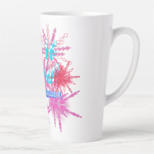 Lass es schneit! Sonst - rosa Schnee Milchtasse