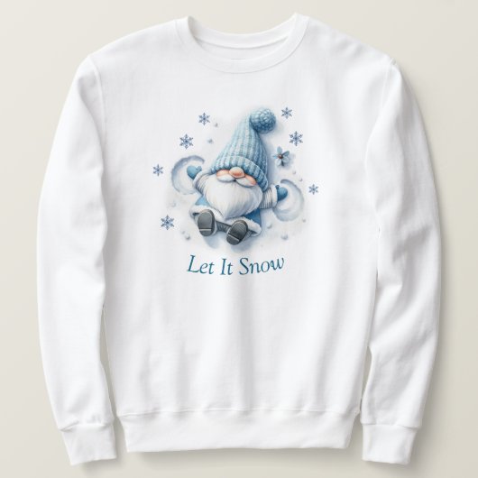 Lass es schneit Sweatshirt. Sweatshirt (Design vorne)