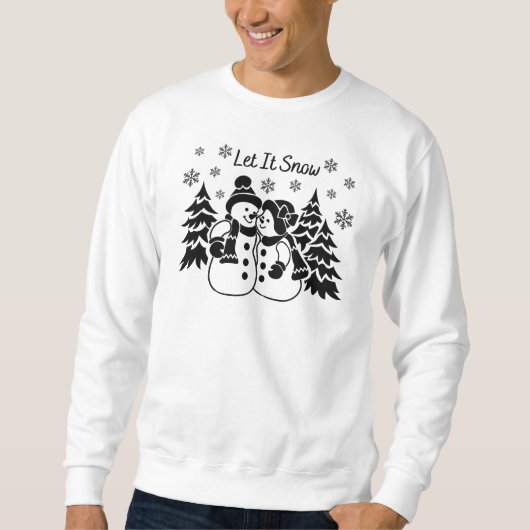 Lass es schneit Sweatshirt. Sweatshirt (Vorderseite)