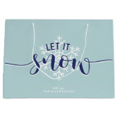 Lass es schneit! Winterurlaub Große Geschenktüte (Vorderseite)