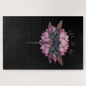 Lass es sei Brocade Dragonfly Puzzle (Horizontal)