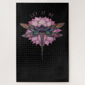 Lass es sei Brocade Dragonfly Puzzle (Vertikal)