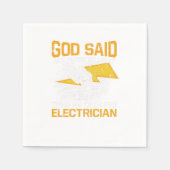 Lass, es sei Licht, dann erschuf er einen Elektrik Serviette (Vorderseite)