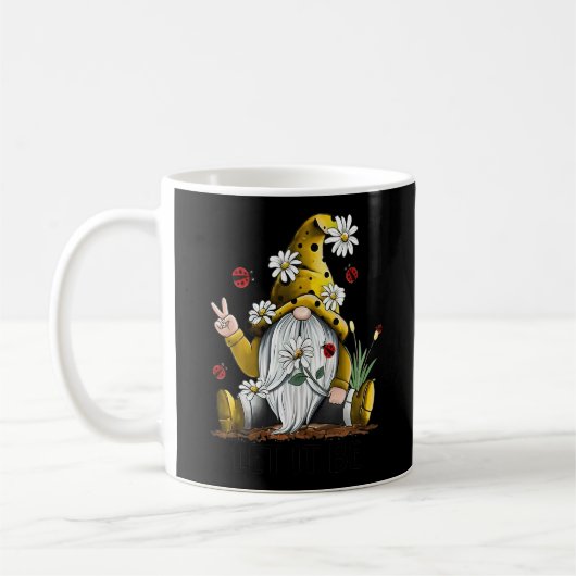 Lass, es sei nett Gnome Daisies bedeutsames Zitat Kaffeetasse (Links)