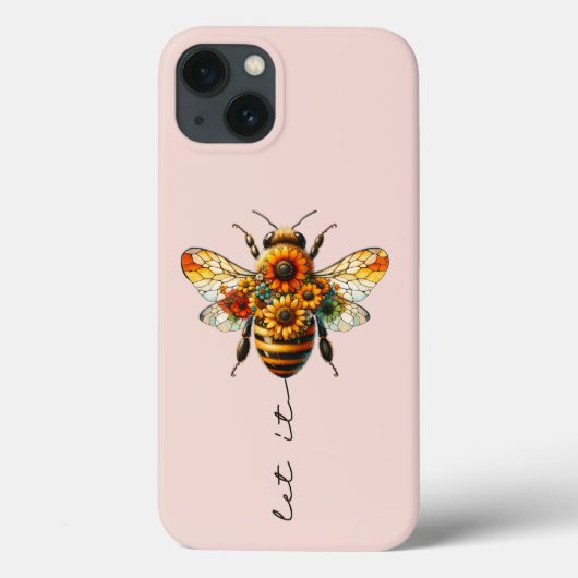 Lass, es sei süße Bienenart Blush Case-Mate iPhone Hülle (Rückseite)
