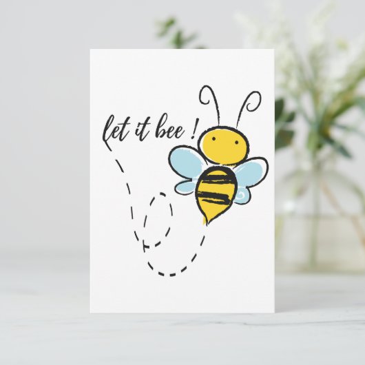 Lass es sein, Motivation zitieren Hand zeichnend T Dankeskarte (Stehend Vorderseite)