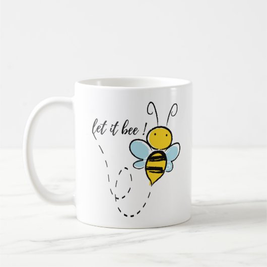 Lass es sein, Motivation zitieren Hand zeichnend T Kaffeetasse (Links)
