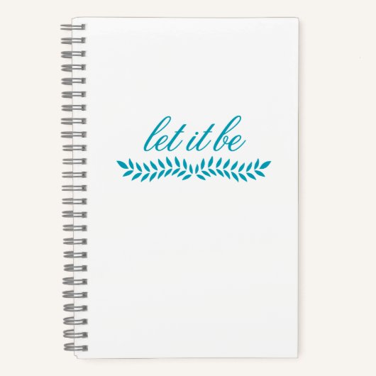 lass es sein Notizbuch (Vorderseite)